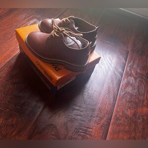 Toddler boy dress shoe brown
